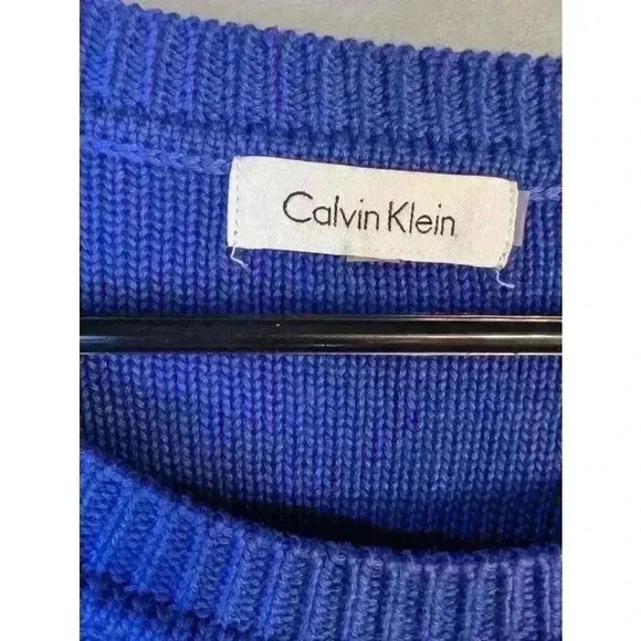 Calvin Klein Blue Sweater Size L - Picture 3 of 9